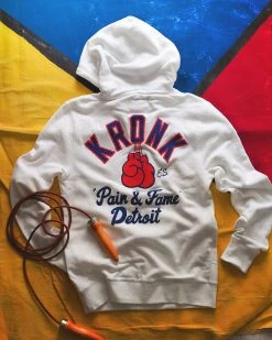 SPORT AND ICON Kronk 'Pain & Fame' Ivory PO Hoody