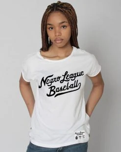 NLB Negro League Baseball Script Women's Tee SPORT AND ICON