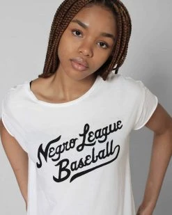 NLB Negro League Baseball Script Women's Tee SPORT AND ICON