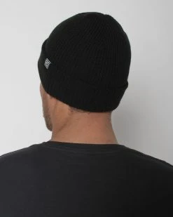 NLB Fine Knit Black Beanie
