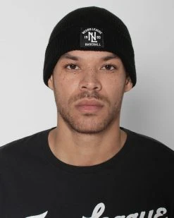 NLB Fine Knit Black Beanie