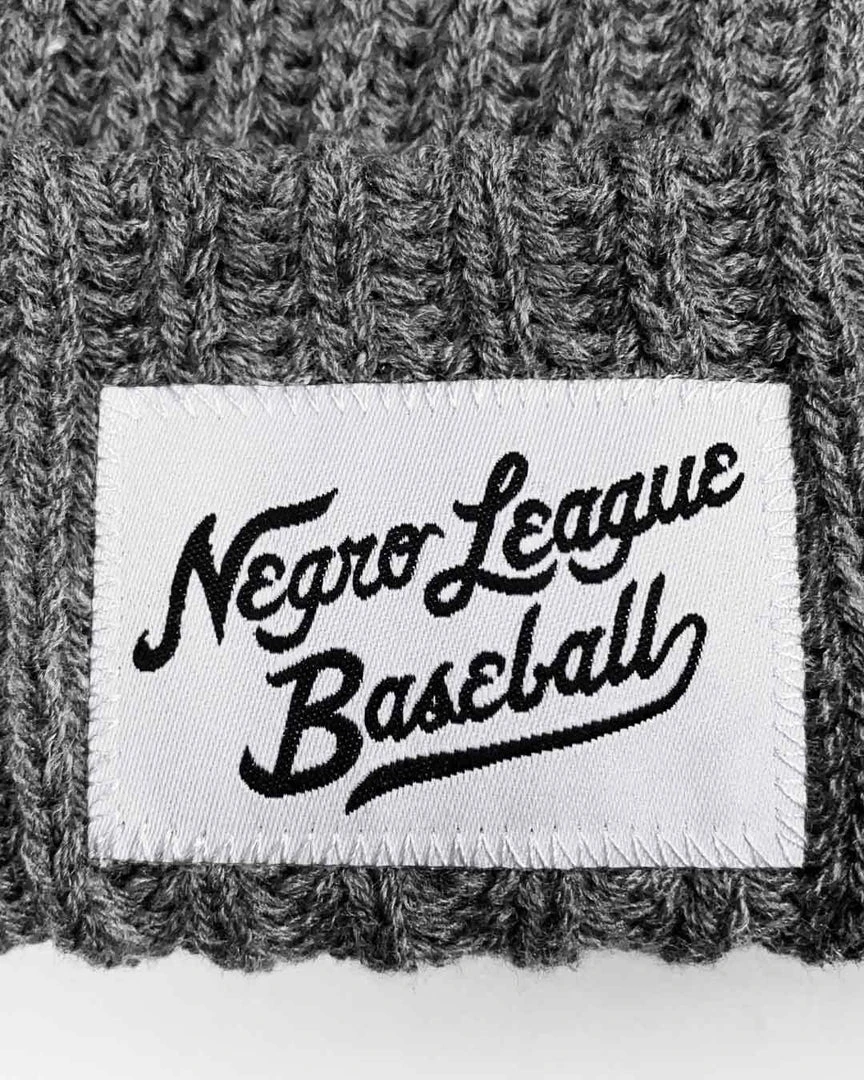 NLB Script Chunky Knit Grey Beanie 10 NLB Script Chunky Knit Grey Beanie