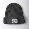 NLB Script Chunky Knit Grey Beanie 1 NLB Script Chunky Knit Grey Beanie