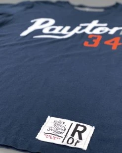 Walter Payton Payton Script Navy Tee 16 Walter Payton Payton Script Navy Tee