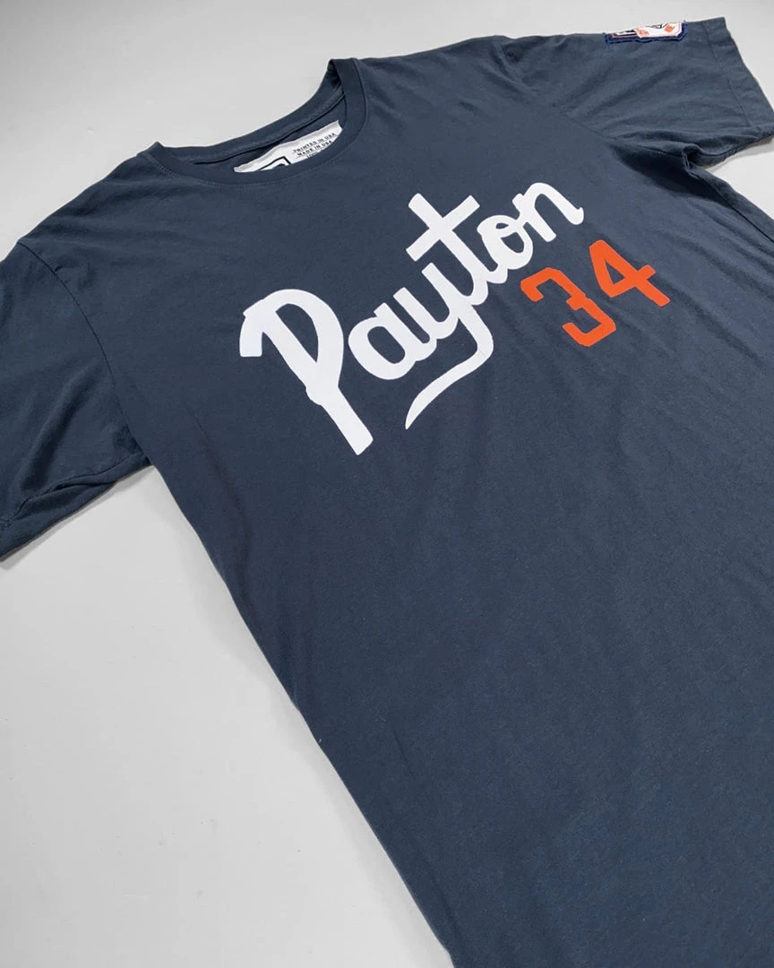 Walter Payton Payton Script Navy Tee 11 Walter Payton Payton Script Navy Tee