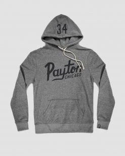 Walter Payton Payton Script Super Soft Grey PO Hoody SPORT AND ICON 17 Walter Payton Payton Script Super Soft Grey PO Hoody SPORT AND ICON