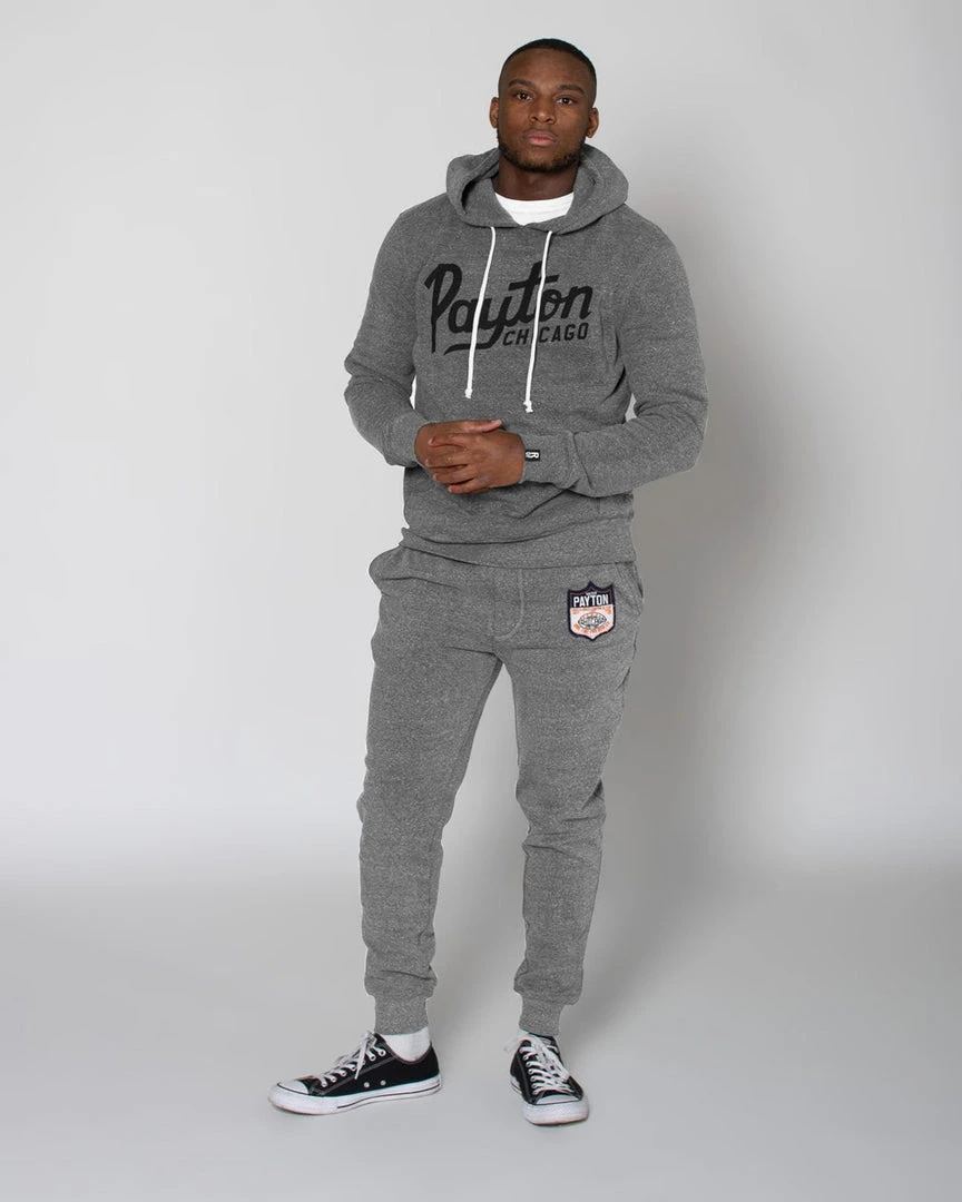 Walter Payton Payton Script Super Soft Grey PO Hoody SPORT AND ICON 4 Walter Payton Payton Script Super Soft Grey PO Hoody SPORT AND ICON