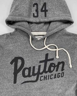 Walter Payton Payton Script Super Soft Grey PO Hoody SPORT AND ICON 14 Walter Payton Payton Script Super Soft Grey PO Hoody SPORT AND ICON