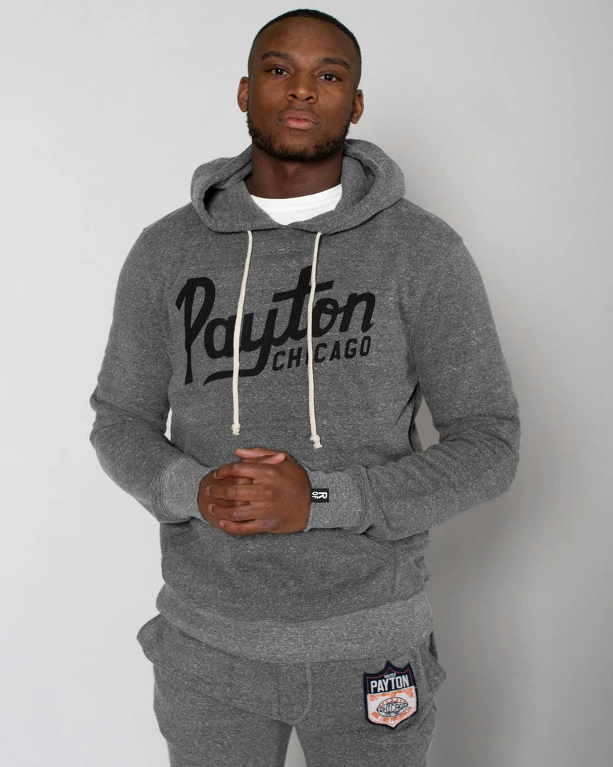 Walter Payton Payton Script Super Soft Grey PO Hoody SPORT AND ICON 5 Walter Payton Payton Script Super Soft Grey PO Hoody SPORT AND ICON