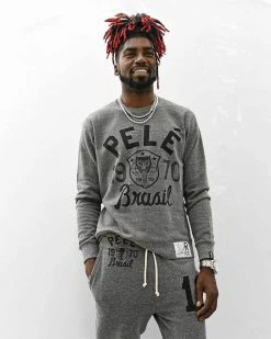 Pelé Brasil Grey Sweatshirt NEW ARRIVALS