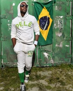 Pelé Brasil Ivory Sweatpants NEW ARRIVALS