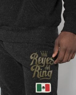 Julio Cesar Chavez / Rey Mysterio Reyes Del Ring Black Sweatpants SPORT AND ICON