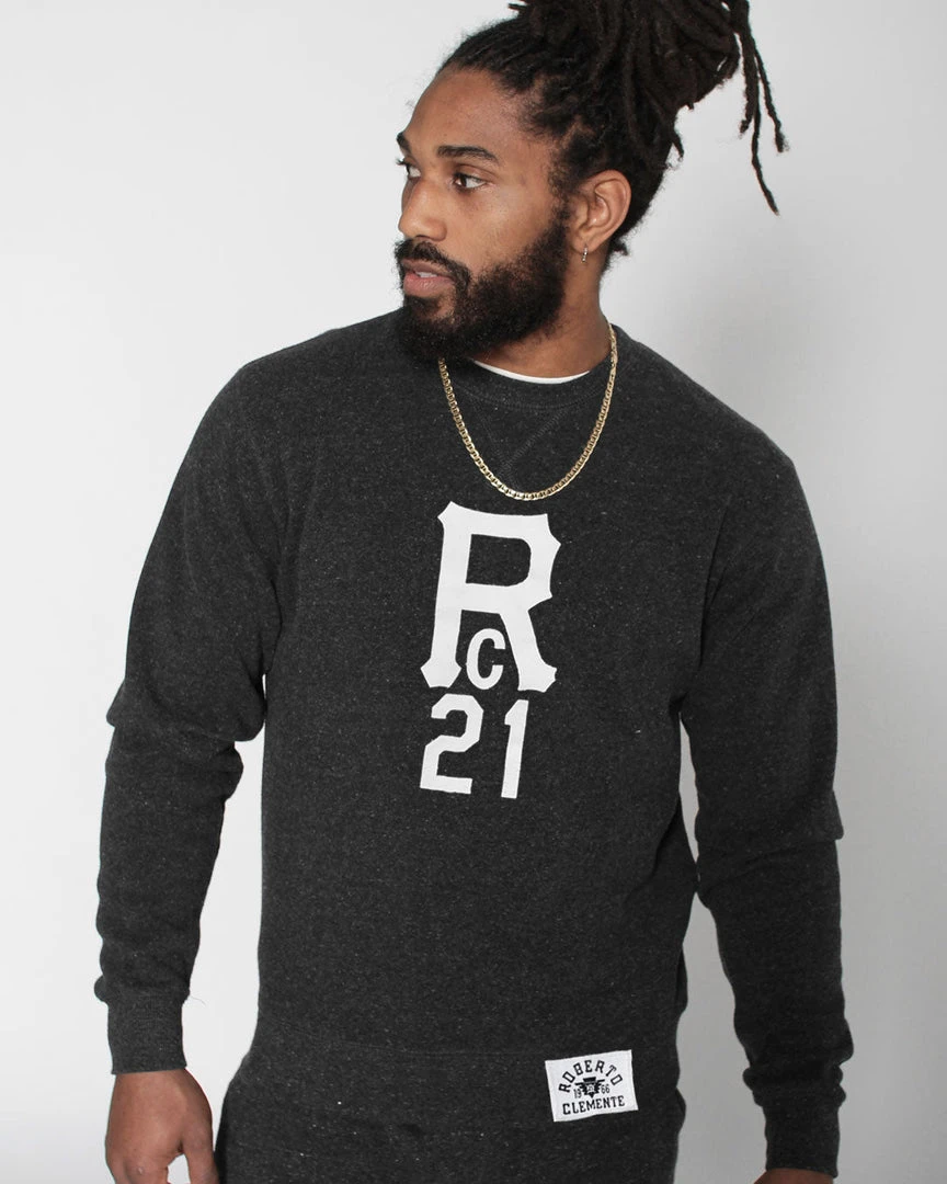 Roberto Clemente 'RC 21' Black Sweatshirt 3 Roberto Clemente 'RC 21' Black Sweatshirt