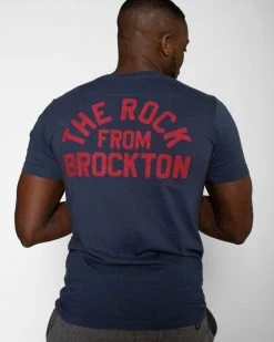 SPORT AND ICON Rocky Marciano Undefeated Navy Tee