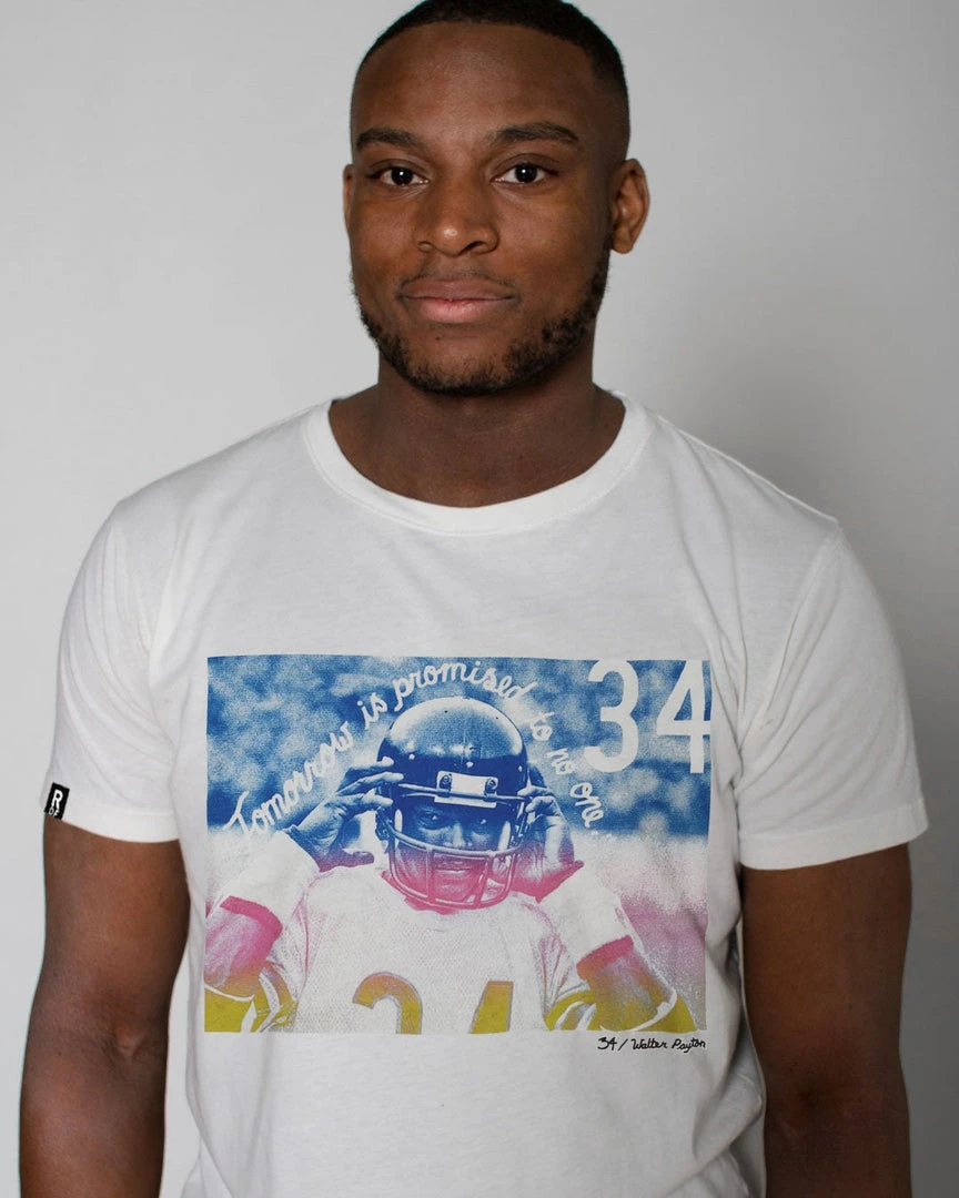 Walter Payton Photo White Tee 3 Walter Payton Photo White Tee